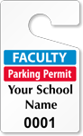 Plastic ToughTags™ for Faculty Parking Permits