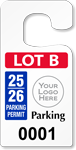 Plastic ToughTags™ Parking Permits, Jumbo