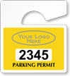 Plastic ToughTags™ Parking Permits, Mini