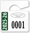 Plastic ToughTags™ Parking Permits, Mini