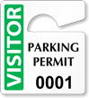 Plastic ToughTags™ Parking Permits, Mini