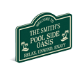 PermaCarve Welcome To Poolside Oasis Relax, Unwind, Enjoy