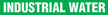 Industrial Water (Green) Pipe Marker
