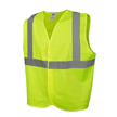 Type R, Class 2, Mesh Safety Vest with Hook and Loop Closure
