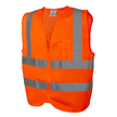 Type R, Class 2, Mesh Safety Vest with Zipper Closure