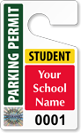 Plastic ToughTags™ for Student Parking Permits