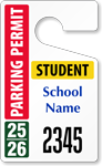 Plastic ToughTags™ for Student Parking Permits