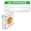 QA Approved, 5/8" x 1.5", 4 Mil White Flexible Vinyl