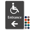 Accessible Entrance Left Arrow Sign