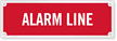 Alarm Line Fire Sprinkler Sign