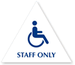 Staff Only Men (Accessible Pictogram)