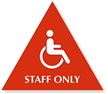 Staff Only Men (Accessible Pictogram)