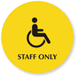 Staff Only Women (Accessible Pictogram)