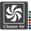 Cleaner Air (with Pictogram) Sign