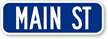 Custom Civic Street Sign with Suffix Border