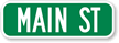 Personalized Civic Street Sign with Suffix Border