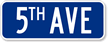 Customized Civic Street Sign with Prefix Border