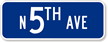 Custom 'Civic' Street Sign with Prefix Suffix Border