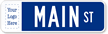 Custom Civic Street Sign (Suffix Border and Logo)