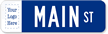 Personalized Civic Street Sign with Suffix and Logo