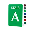 Custom Glow TactileTouch™ Stair Identification Sign with Braille