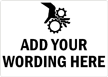 Custom Machine Warning Hand Injury Sign