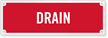 Drain Fire Sprinkler Sign