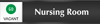 Nursing Room   Vacant/Occupied Slider Sign