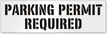 Parking Permit Required Stencil