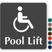 Pool Lift (Accessible Pictogram) Sign