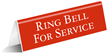 Ring Bell for Service Sign