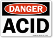 Danger Acid Sign