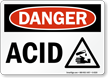 Danger Acid Sign