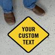 Add Your Text Custom Diamond SlipSafe Floor Sign