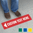 Add Your Text Custom Left Arrow SlipSafe Floor Sign