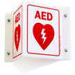 AED Projecting Sign, 6in. x 5in.