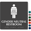 Gender Neutral Restroom Braille Sign