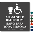 All Gender Bathroom ISA And Toilet Symbol Sign