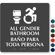 All Gender Bathroom Updated ISA Symbol Sign