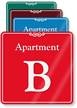 Apartment B Showcase Wall Sign