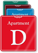 Apartment D Showcase Wall Sign