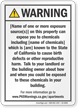 Apartment Exposure Prop 65 Sign