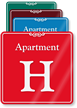 Apartment H Showcase Wall Sign