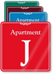 Apartment J Showcase Wall Sign