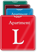 Apartment L Showcase Wall Sign