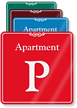 Apartment P Showcase Wall Sign