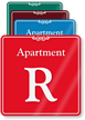 Apartment R Showcase Wall Sign