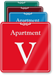 Apartment V Showcase Wall Sign