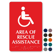 Area Of Rescue Assistance Accessible Symbol Sign