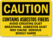 Danger Asbestos Cancer Lung Hazard Sign